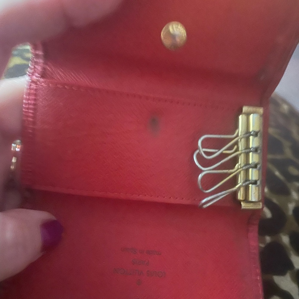 Louis Vuitton Red Epi Leather key chain case - Picture 4 of 9